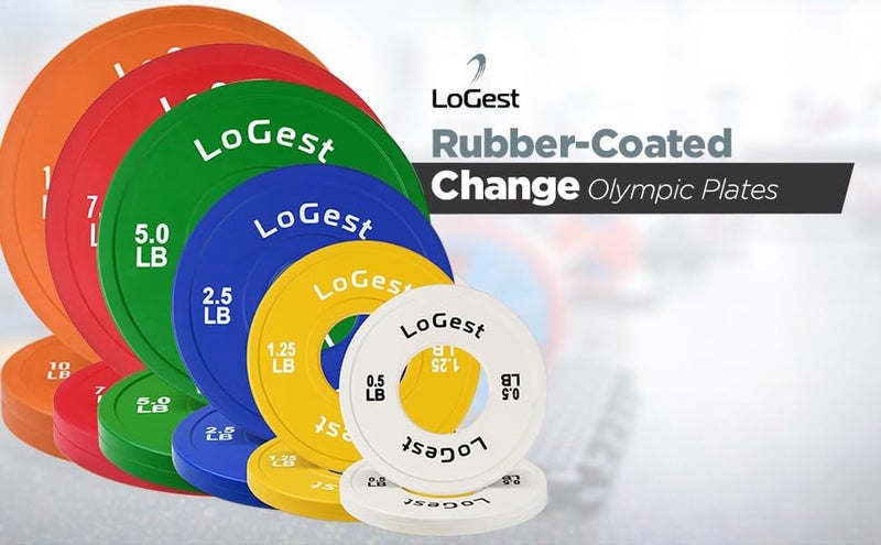 Logest Pair Olympic Plates - Barbell Weights Set of 2 Weight Plates for Olympic Bars Perfect for Strength Training Plates Exercise Balance Increase Available in 0.50LB 1.25LB 2.5LB 5LB 7.5LB 10LB Weight Plate - Image 5